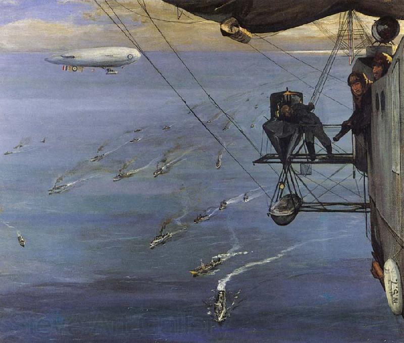 Sir John Lavery A Convoy,North Sea 1918 Spain oil painting art